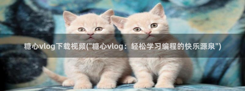 糖心vlog免费：糖心vlog下载视频(\